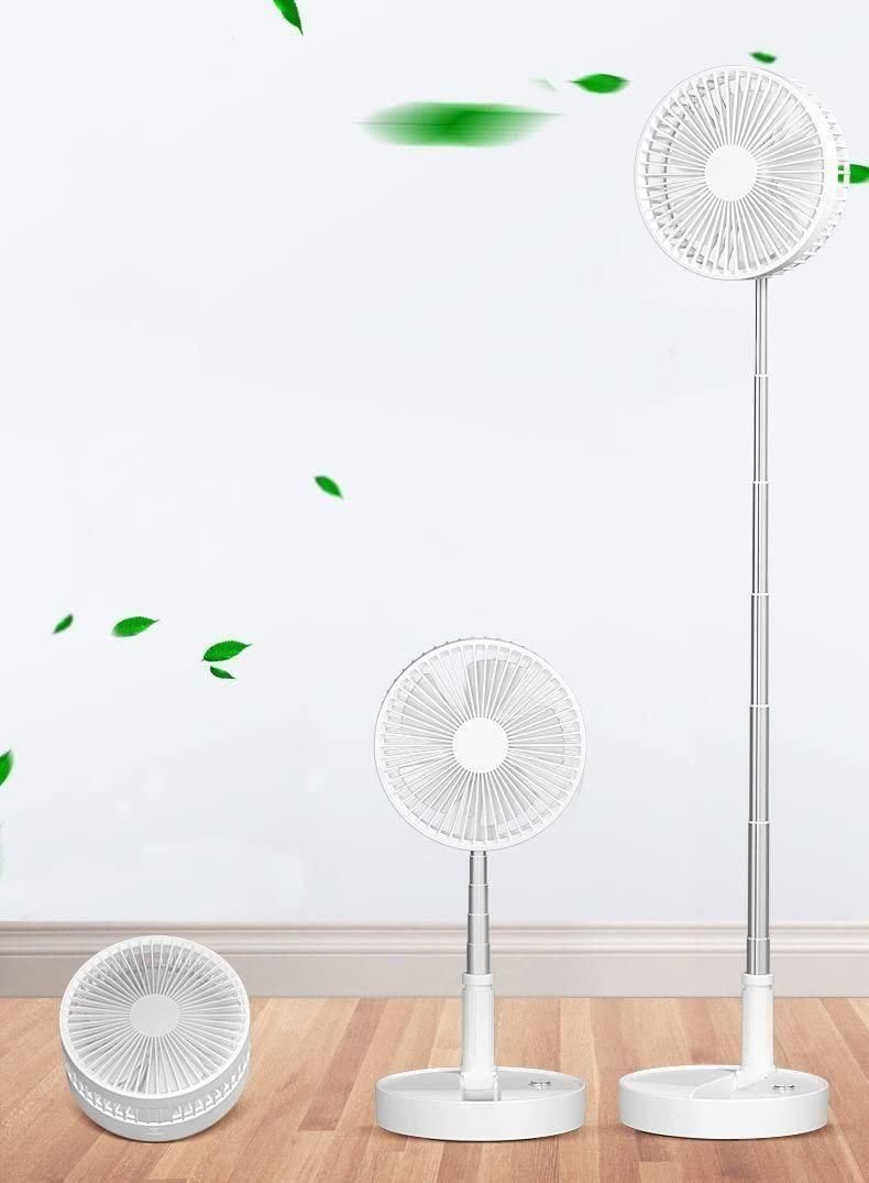 Adjustable Rechargeable Standing Fan | Telescopic Pedestal Fan