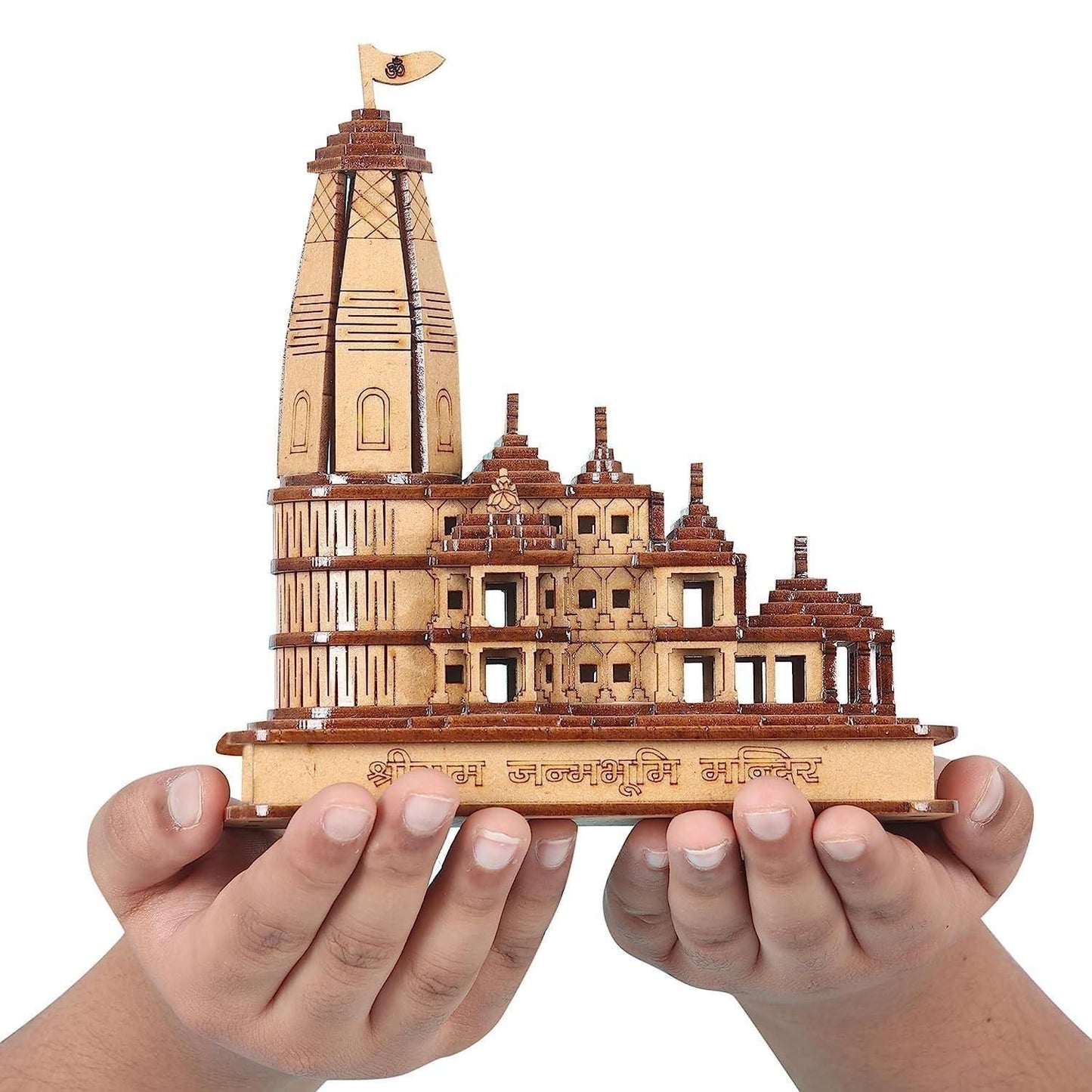 Wood Temple Showpiece - Home Decor.