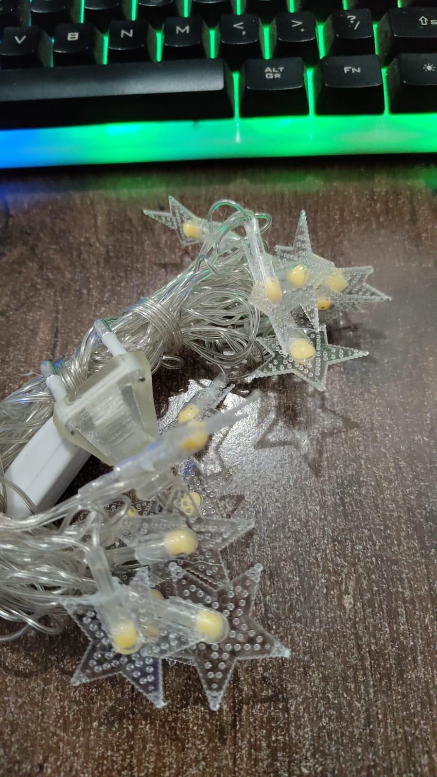 16 LED Star String Lights - Waterproof Fairy Lights.