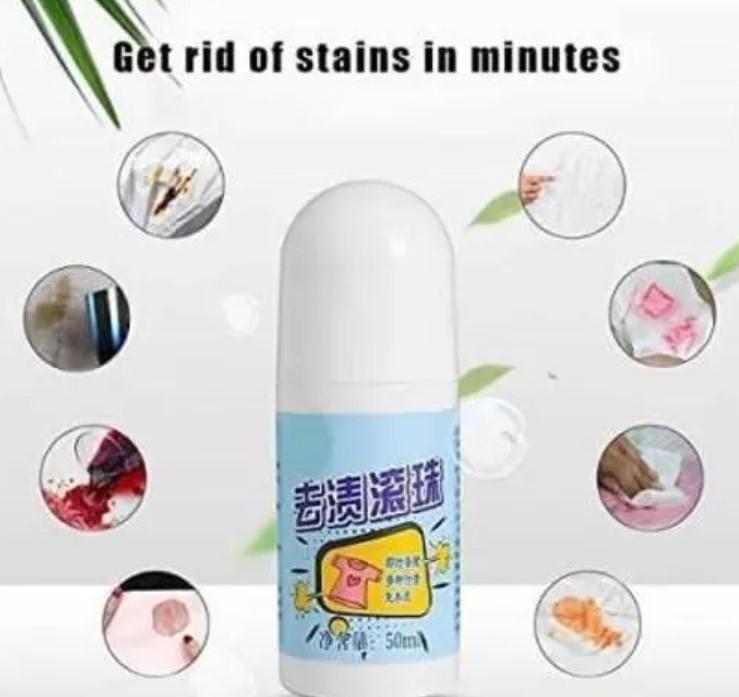 Instant Fabric Stain Remover Roll-On Bead Cleaner.