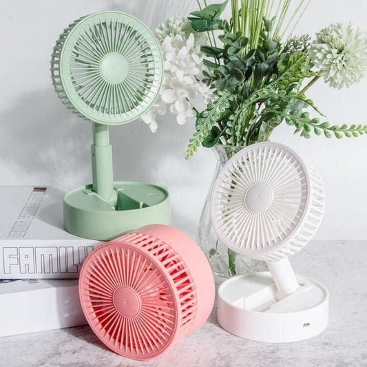 Adjustable Rechargeable Standing Fan | Telescopic Pedestal Fan