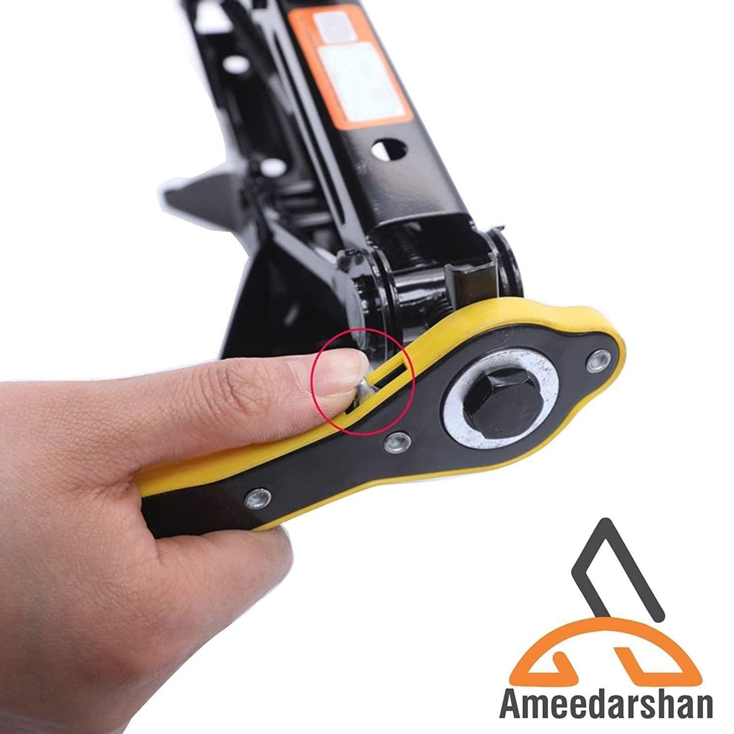 Car Jack and Lug Wrench Set - Essential Auto Repair Tools.