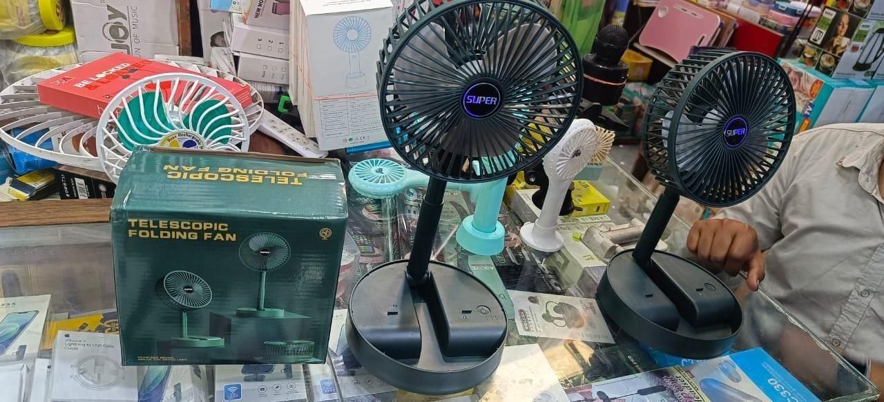 Adjustable Rechargeable Standing Fan | Telescopic Pedestal Fan
