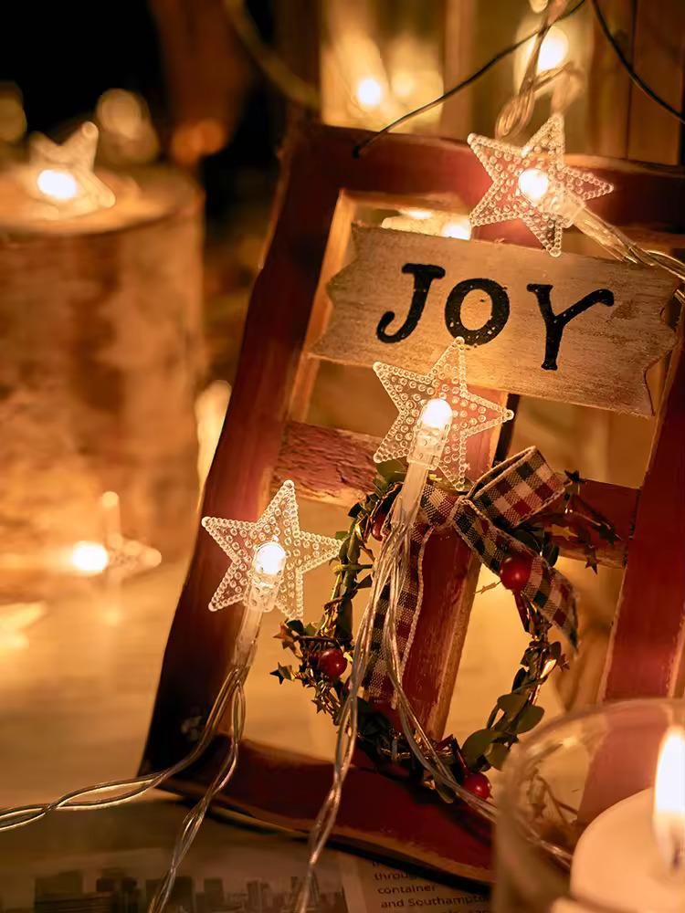 16 LED Star String Lights - Waterproof Fairy Lights.