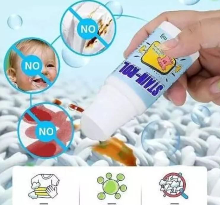 Instant Fabric Stain Remover Roll-On Bead Cleaner.