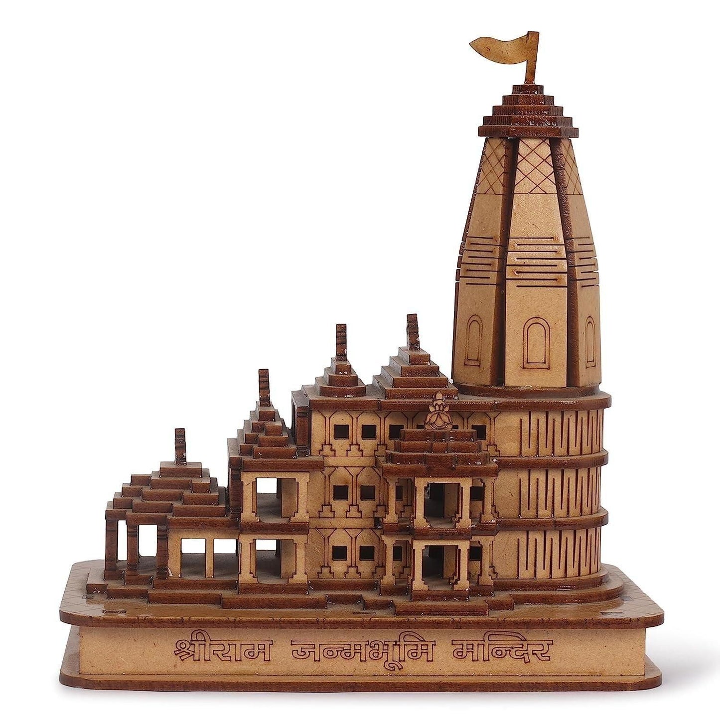 Wood Temple Showpiece - Home Decor.
