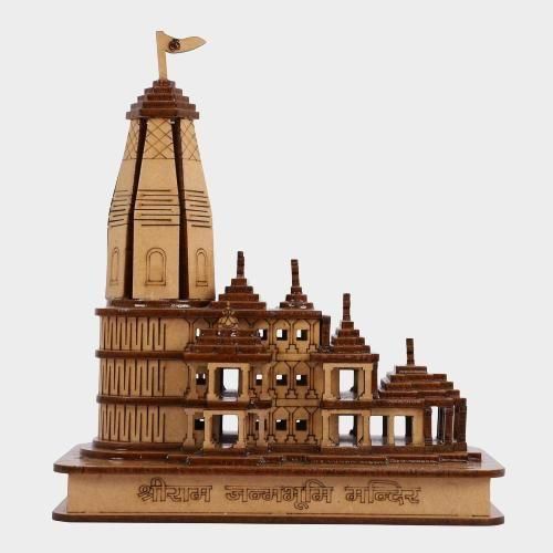 Wood Temple Showpiece - Home Decor.
